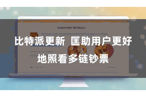 比特派更新  匡助用户更好地照看多链钞票