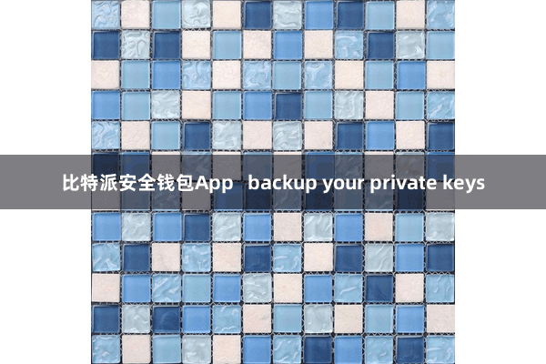 比特派安全钱包App   backup your private keys