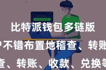 比特派钱包多链版  用户不错布置地稽查、转账、收款、兑换等操作