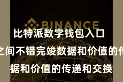 比特派数字钱包入口  各个形式之间不错完竣数据和价值的传递和交换