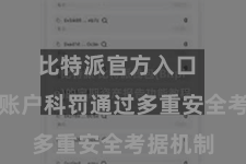 比特派官方入口  比特派账户科罚通过多重安全考据机制