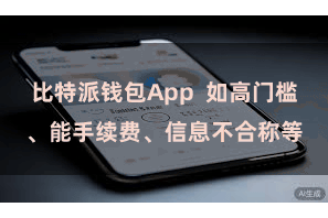 比特派钱包App  如高门槛、能手续费、信息不合称等