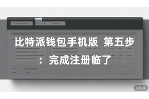 比特派钱包手机版  第五步：完成注册临了
