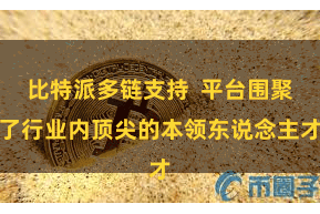 比特派多链支持  平台围聚了行业内顶尖的本领东说念主才